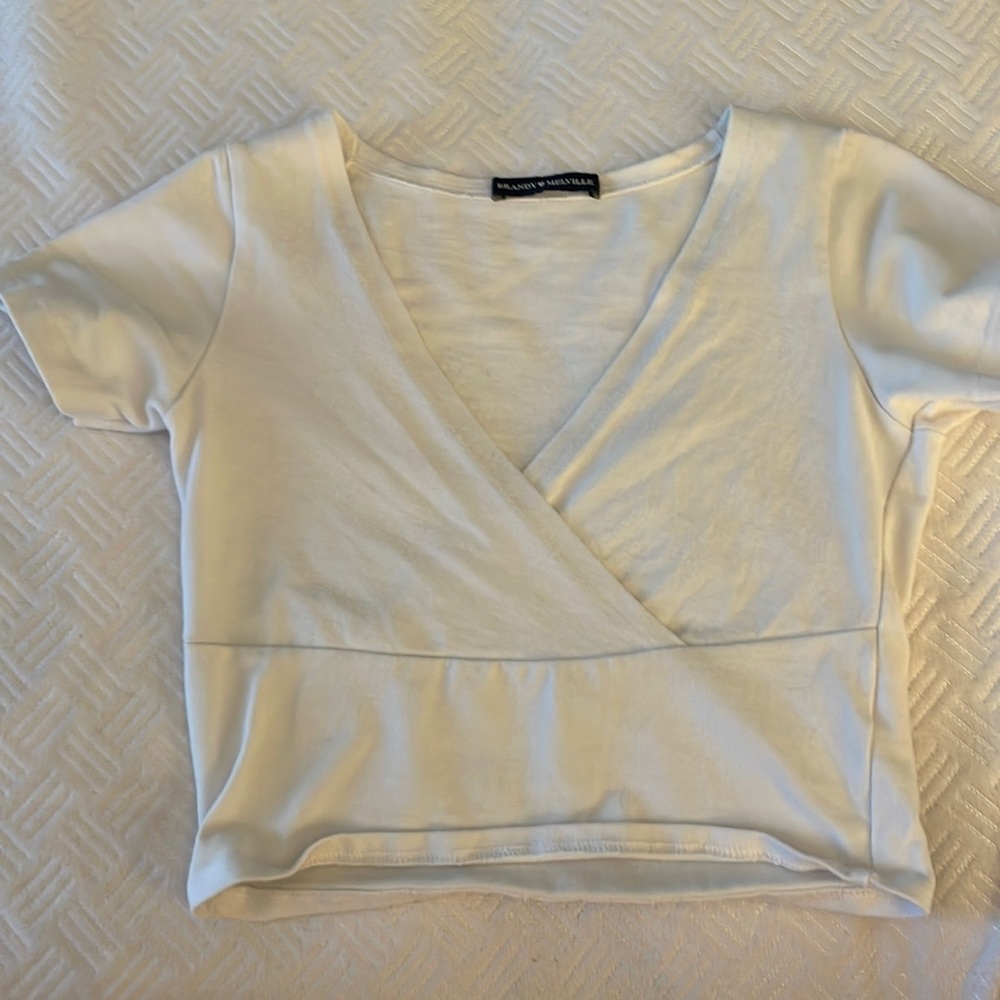 White Brandy Melville crop top